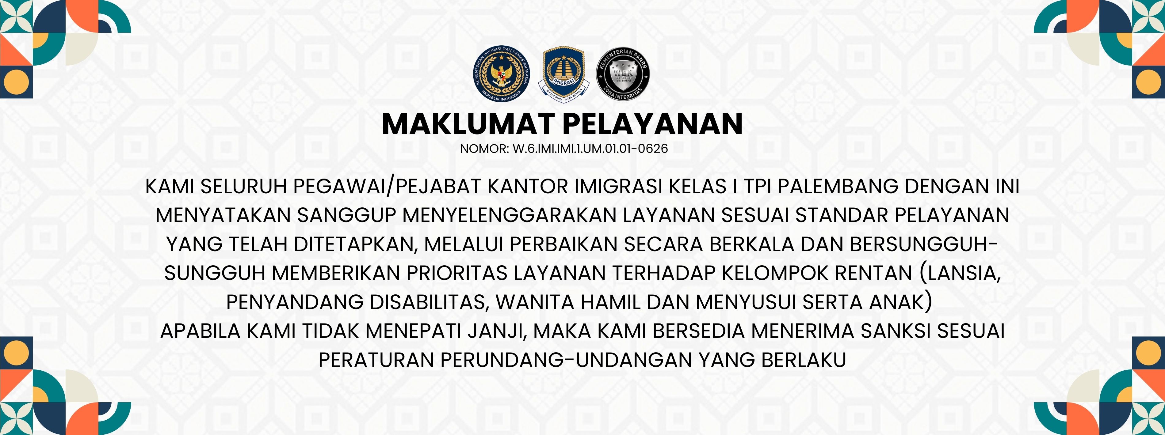 Maklumat Pelayanan